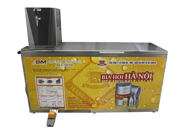 Tủ bảo quản bia loại nước máy trên