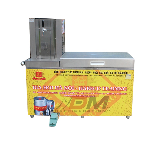 Tủ bảo quản bia loại nước máy trên