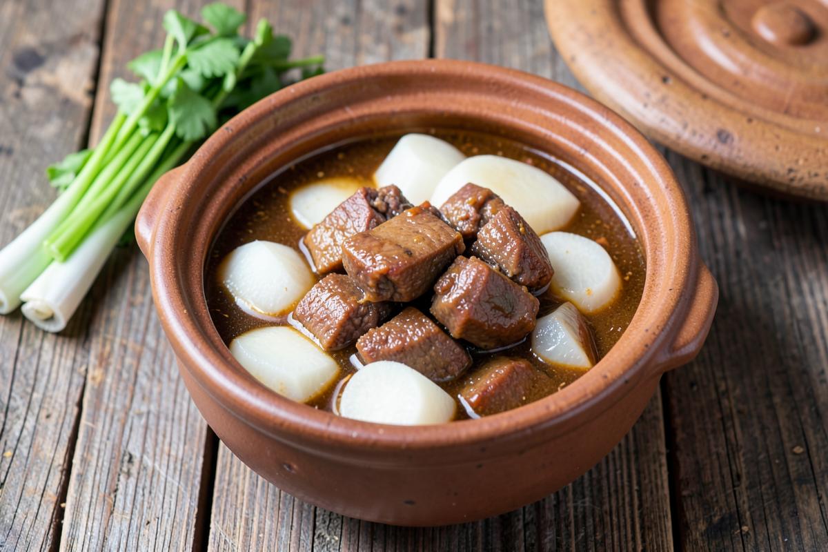 Cách làm thịt kho củ cải trắng món ngon đơn giản mà đậm đà hương vị