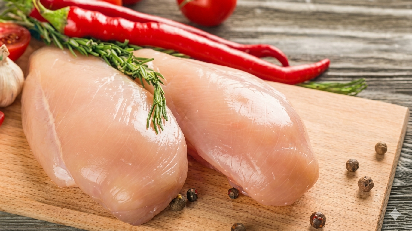Thịt gà là nguồn protein nạc giúp làm giảm nồng độ axit uric trong máu tăng vọt.