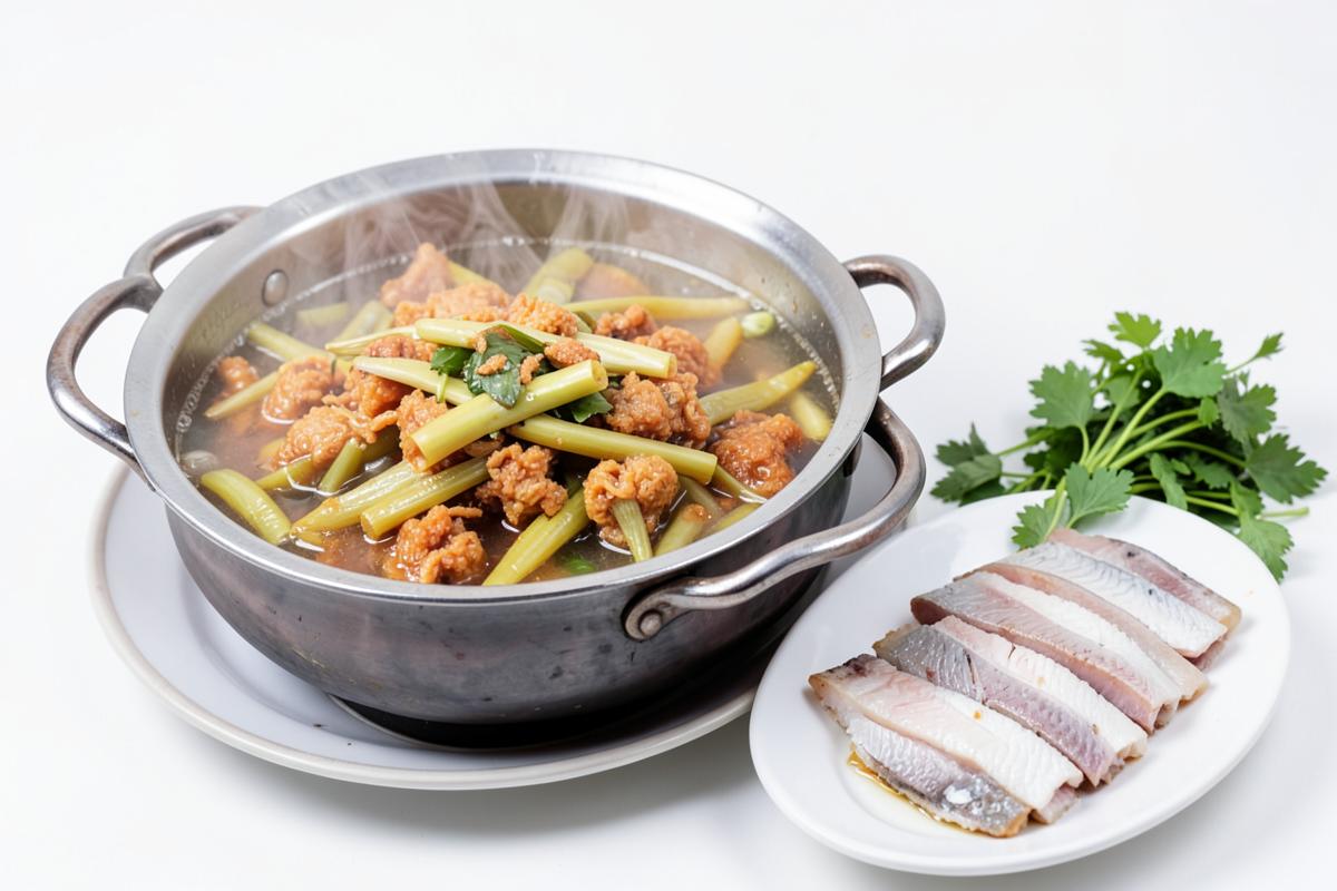 Cách làm lẩu cá chép giòn, lẩu cá chép giòn măng chua thơm ngon