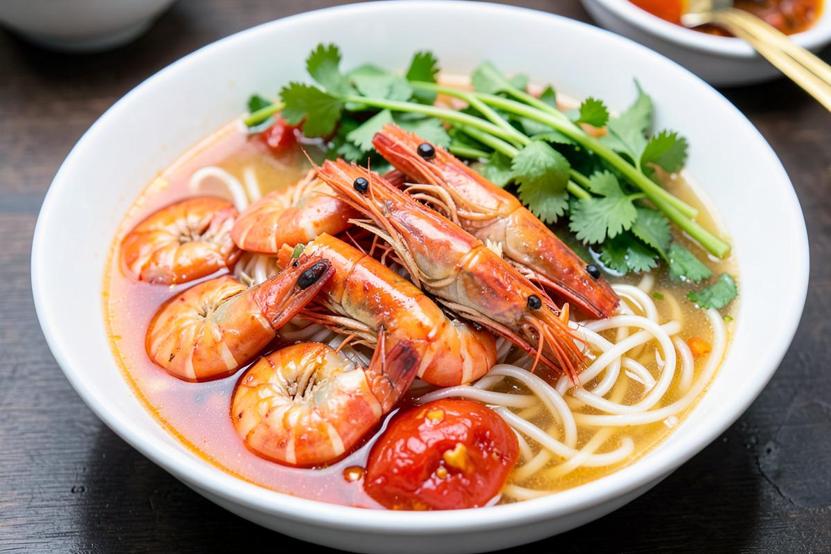 Cách nấu món bún tôm chuẩn vị thơm ngon như ngoài hàng