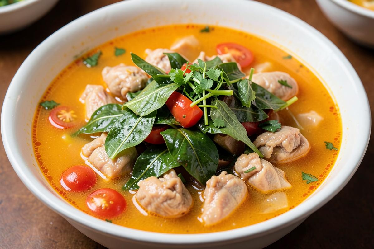 Cách làm Lẩu gà lá giang chua ngọt đậm vị ngon như ngoài hàng