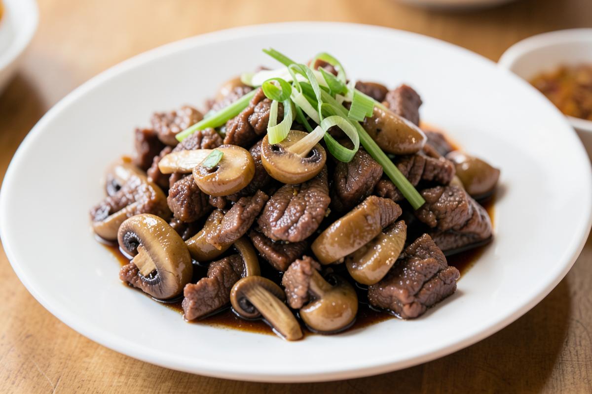 Cách làm thịt bò xào nấm thơm ngon, bổ dưỡng cho cả gia đình