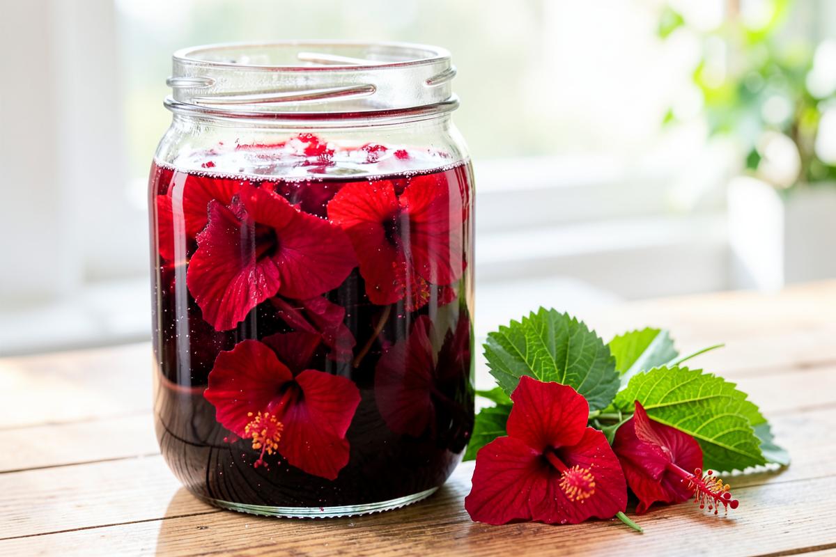 Cách ngâm hoa atiso đỏ với đường làm nước uống ngon bổ cho gia đình