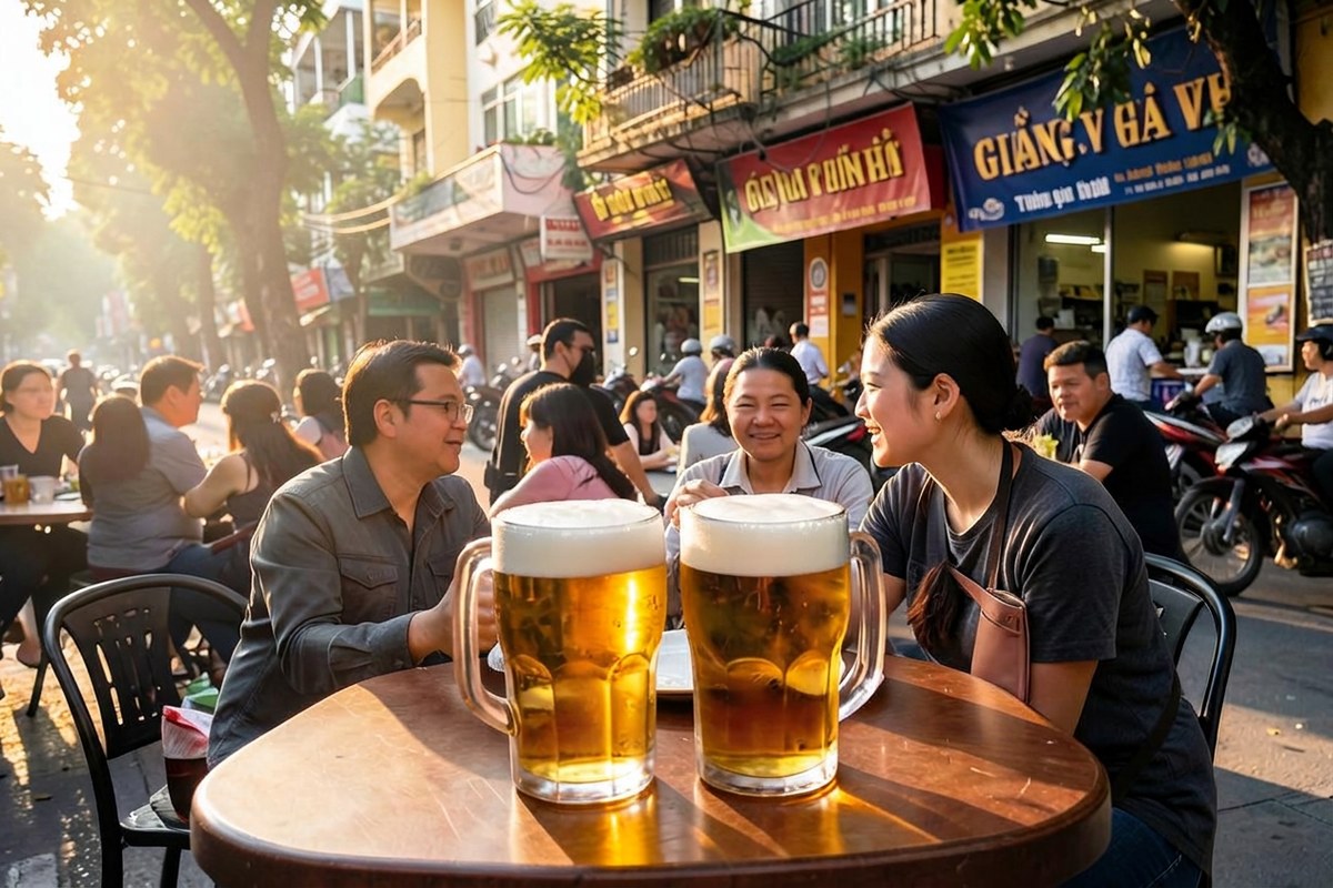 Phân phối bia hơi Hà Nội, hỗ trợ mở quán bia hơi Hà Nội khu vực phường Giảng Võ, Hà Nội