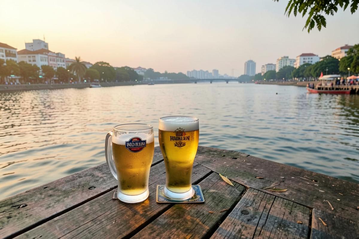 Phân phối bia hơi Hà Nội, hỗ trợ mở quán bia hơi Hà Nội khu vực phường Hồng Hà, Hà Nội