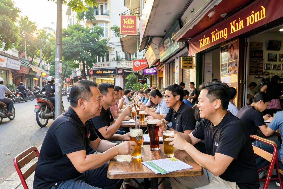 Phân phối bia hơi Hà Nội, hỗ trợ mở quán bia hơi Hà Nội khu vực phường Kiến Hưng, Hà Nội