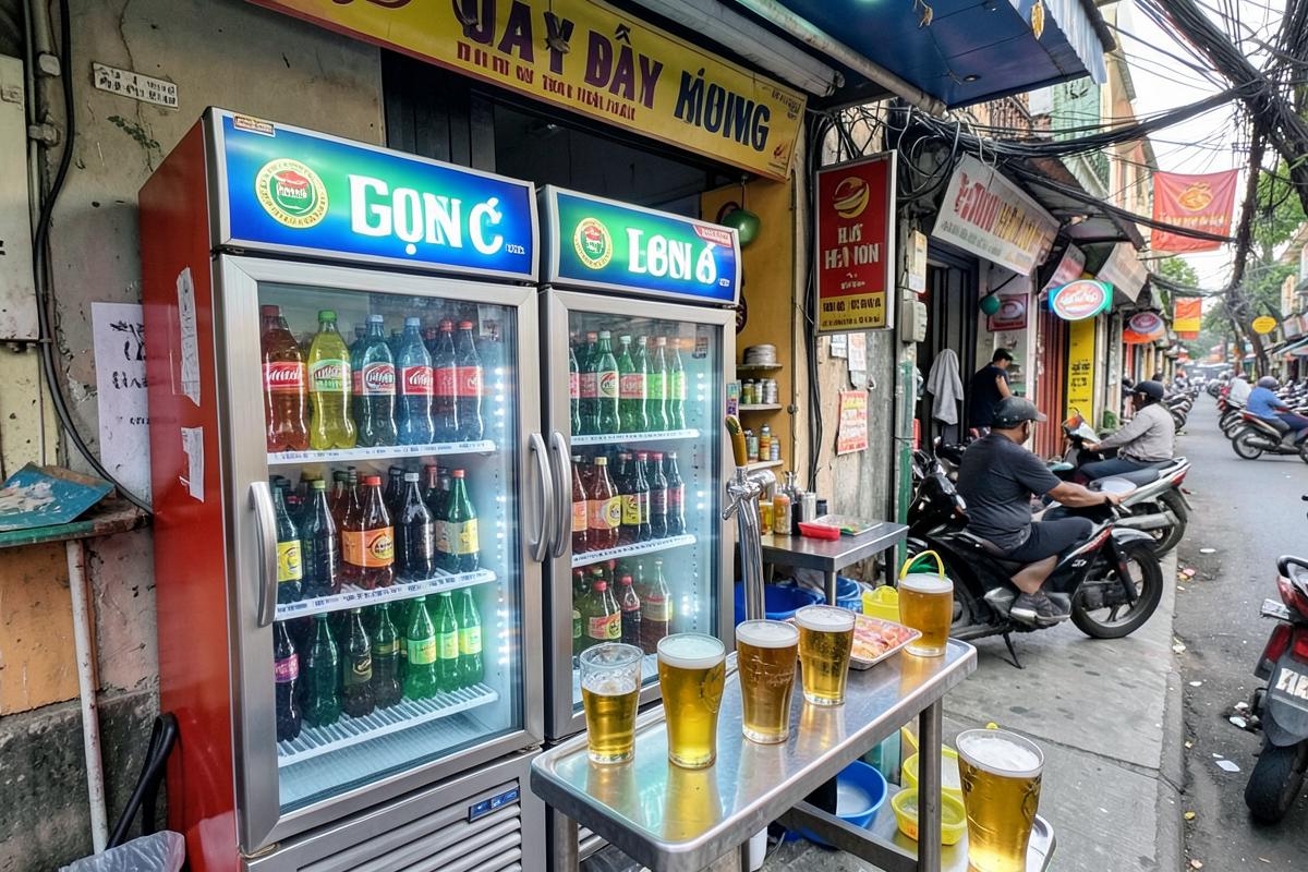 Phân phối bia hơi Hà Nội, hỗ trợ mở quán bia hơi Hà Nội khu vực phường Lĩnh Nam, Hà Nội