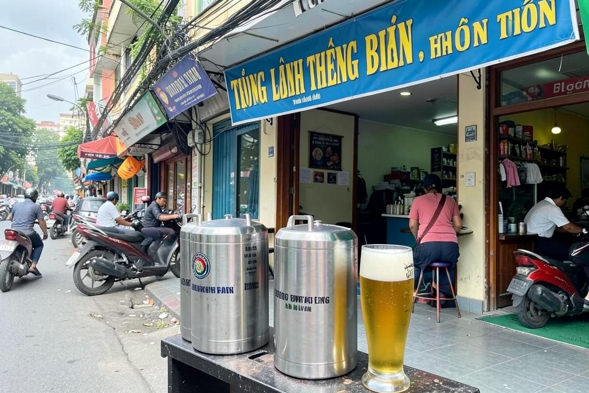 Phân phối bia hơi Hà Nội, hỗ trợ mở quán bia hơi Hà Nội khu vực phường Việt Hưng, Hà Nội
