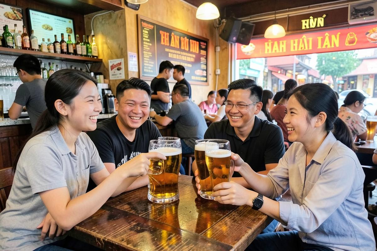 Phân phối bia hơi Hà Nội, hỗ trợ mở quán bia hơi Hà Nội khu vực phường Vĩnh Hưng, Hà Nội