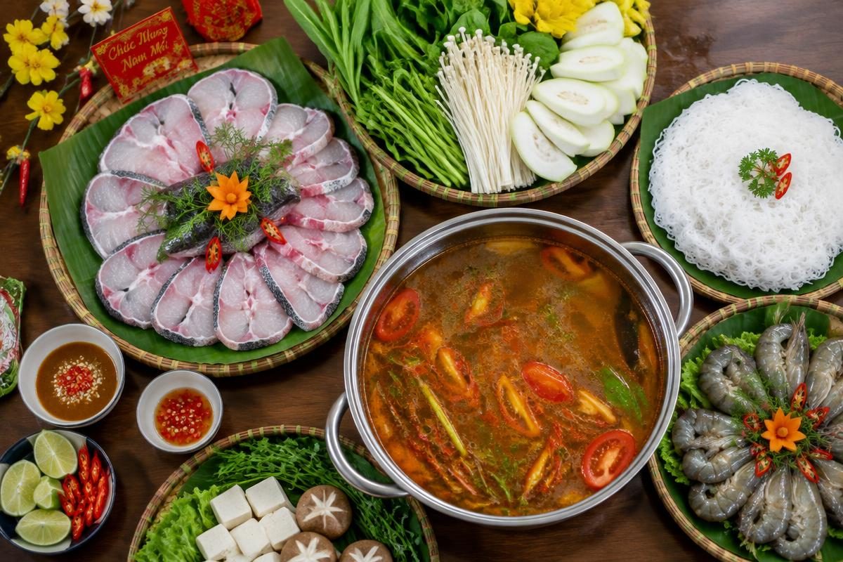 Lẩu cá quả nhúng