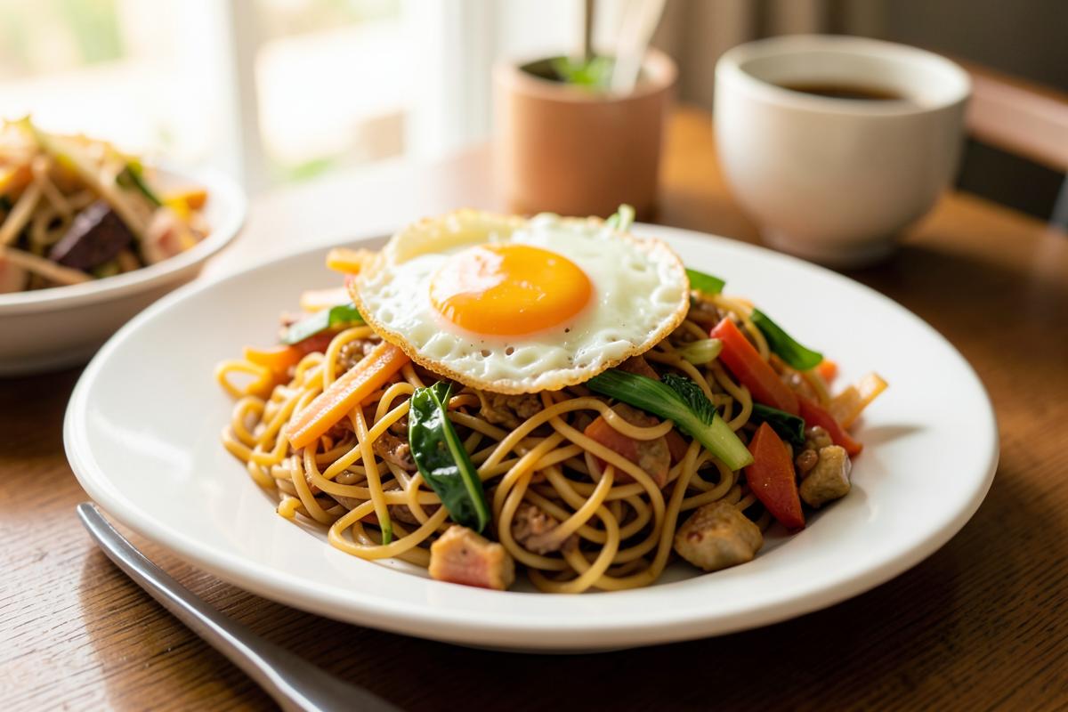 Cách làm mì xào trứng cực ngon cho bữa sáng ngày đầu tuần